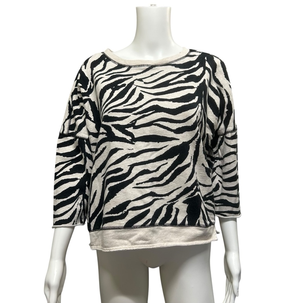 Buffalo David Bitton Animal Print Sweatshirt Top